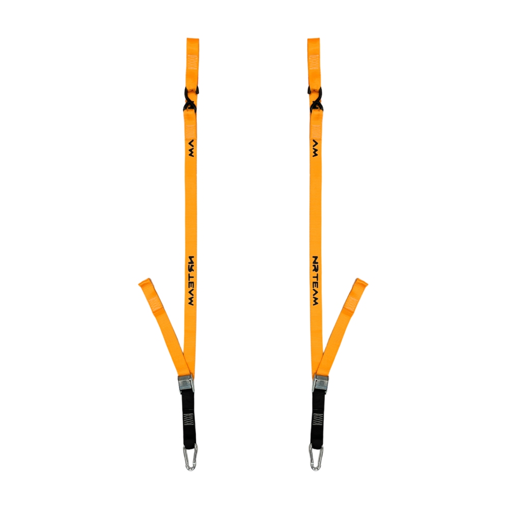 Paar Motorrad-Spannriemen Pull Up 38mm NRTeam orange DS89.PU15A