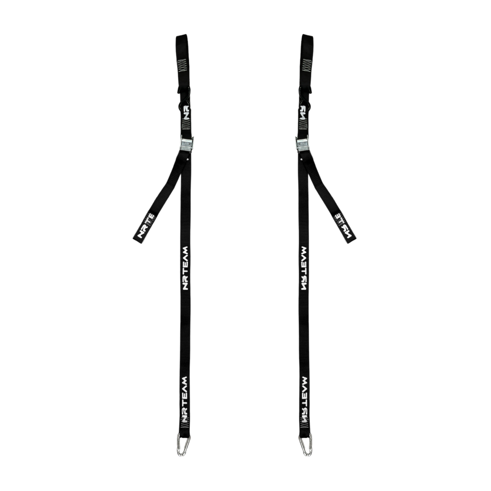 Paar Motorrad-Spannriemen Tie Down 38mm NRTeam schwarz DS89.TD15N