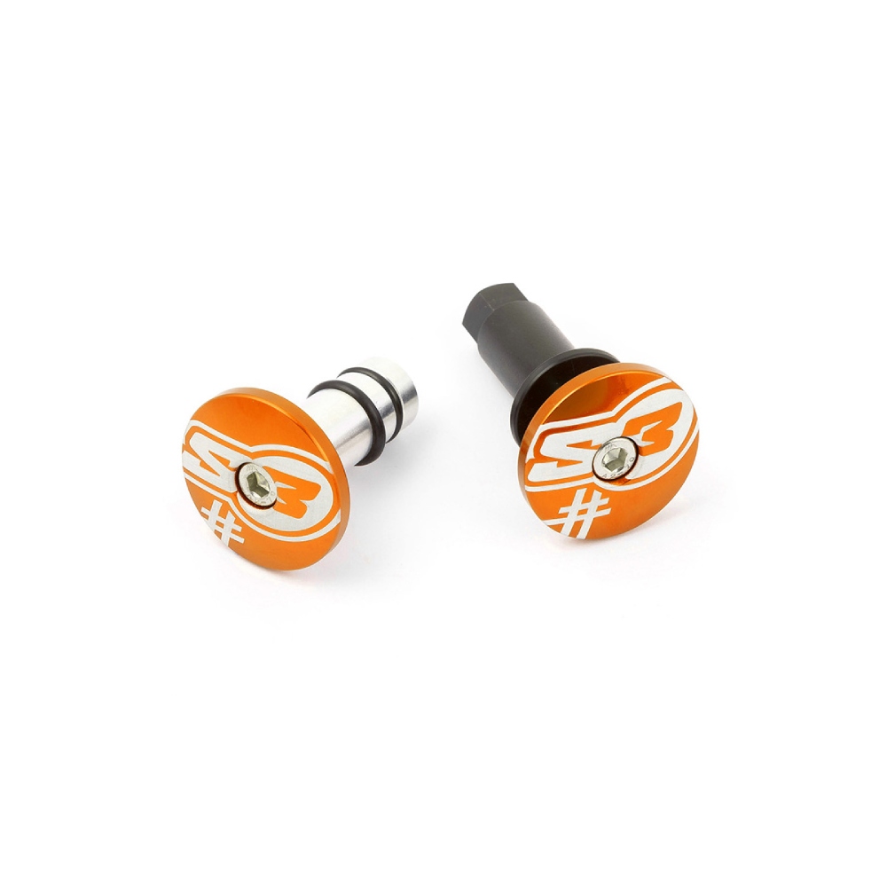Paar Lenkerendkappen S3 orange Five