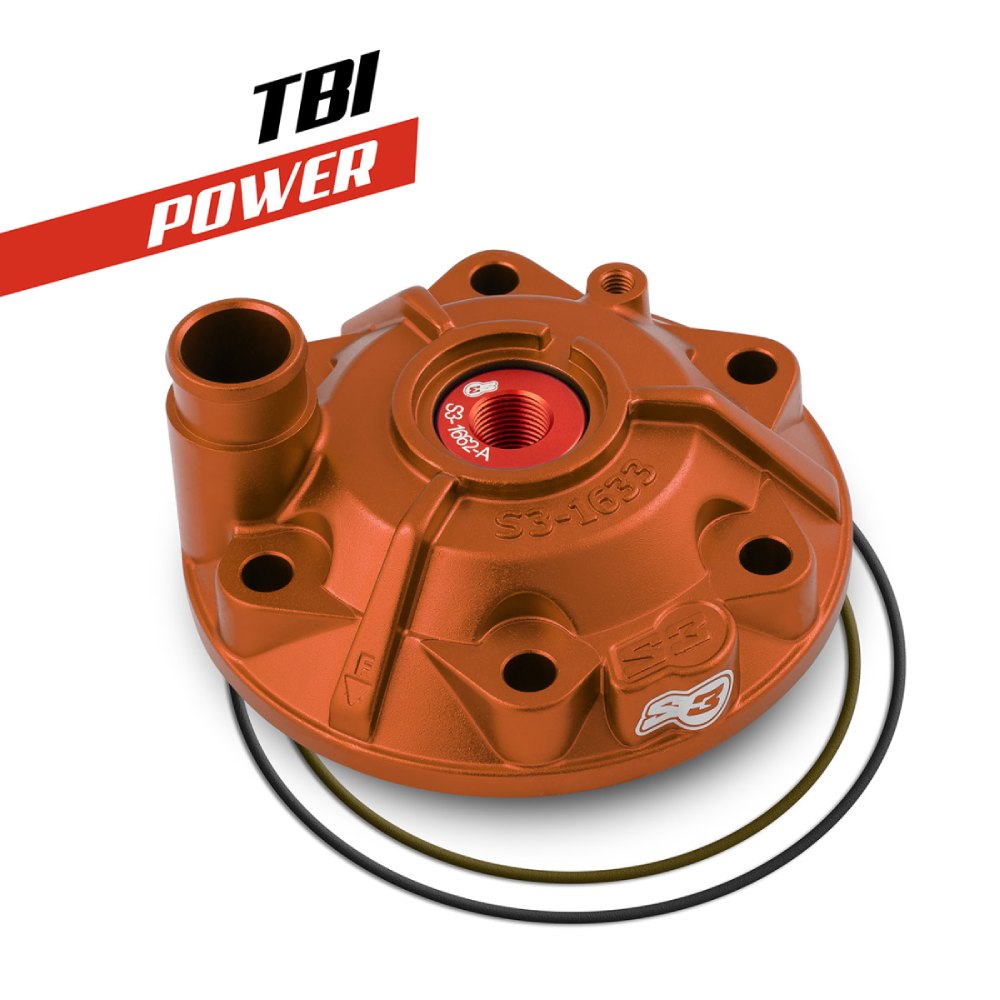Zylinderkopf S3 KTM 300 SX (23-27) - Power orange PWR-163-300-O