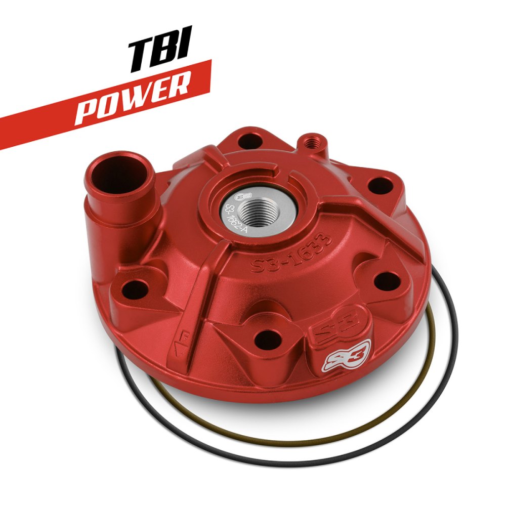 Zylinderkopf S3 Gasgas 300 EC (24-27) - Power rot PWR-163-300-R