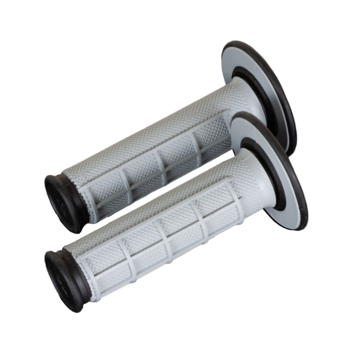 Griffpaar off-road Renthal Dual Half Waffle - schwarz grau R-G151