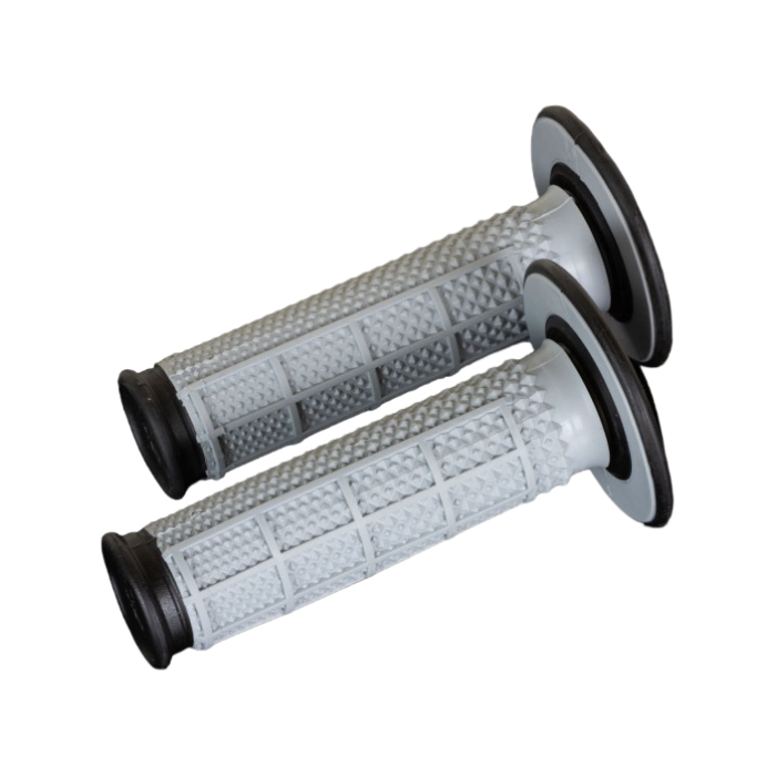 Griffpaar off-road Renthal Dual Half Waffle Tapered - schwarz grau R-G154