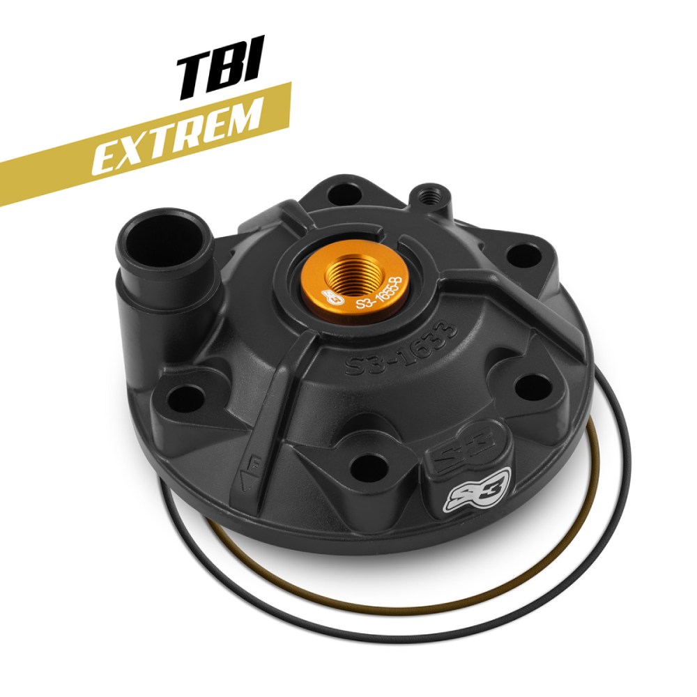 Zylinderkopf S3 Gasgas 300 EC (24-27) - Extreme schwarz XTR-163-300-B