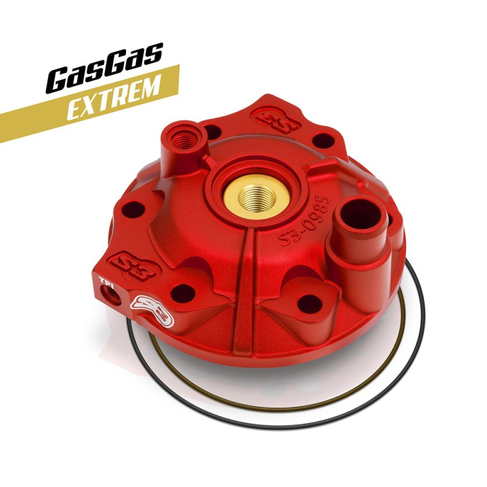Zylinderkopf S3 KTM 300 EXC (18-23) - Extreme rot XTR-985TPI-300-R